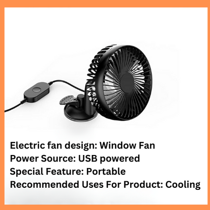 Car Seat Ventilation Fan with USB